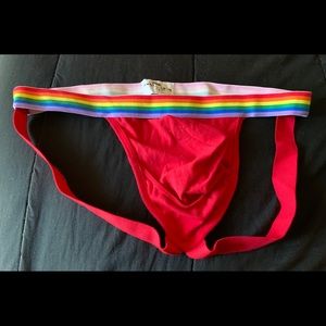 Men’s red “Pride” jock!